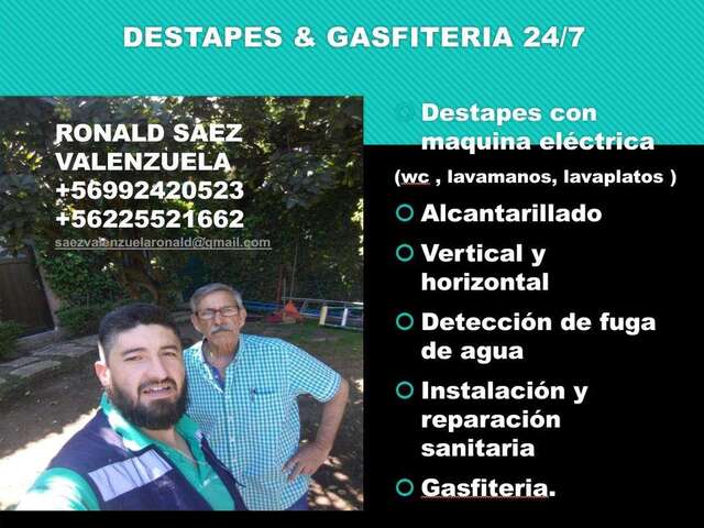 Gasfiter.cl Destape de sanitarios QUILICURA