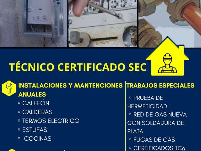 Gasfiter.cl Técnico Certificado SEC Lo barnechea