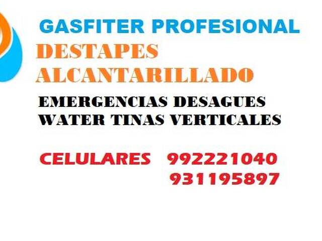 Gasfiter.cl MyM Destapes y Alcantarillados